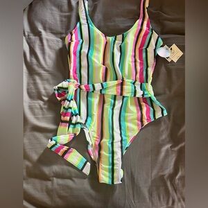 Secret Treasures Vibrant Striped Kids Swimwear